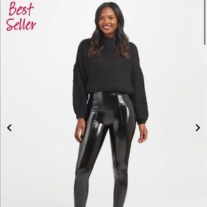 SPANX - Faux Patent Leather Leggings